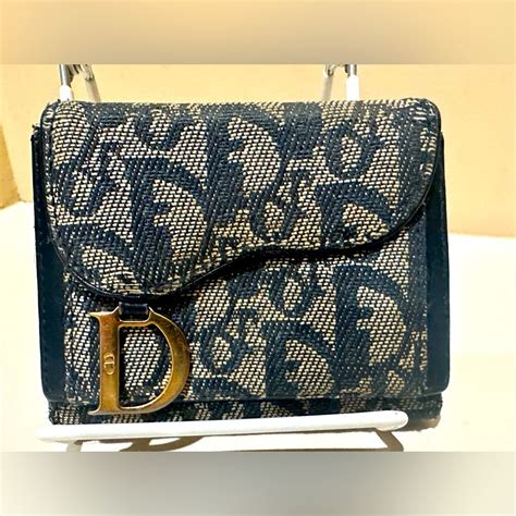 dior saddle wallet grey|Dior saddle denim.